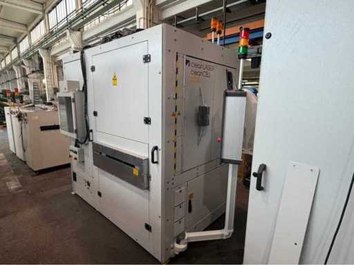 Laser system with 2x100W IPG lasers with automatic Conveyor belt for surface cleaning/structuring/activation on both sides
