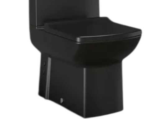 Duoblok toaletă negru mat