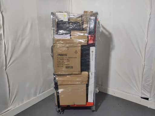 Rolcontainer met diverse producten