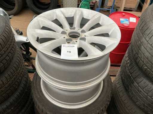 Band Continetal 255/40R17 BMW 2 x Velg met Band + 2 x Velg
