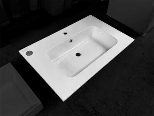 Wastafel keramisch 80x51cm