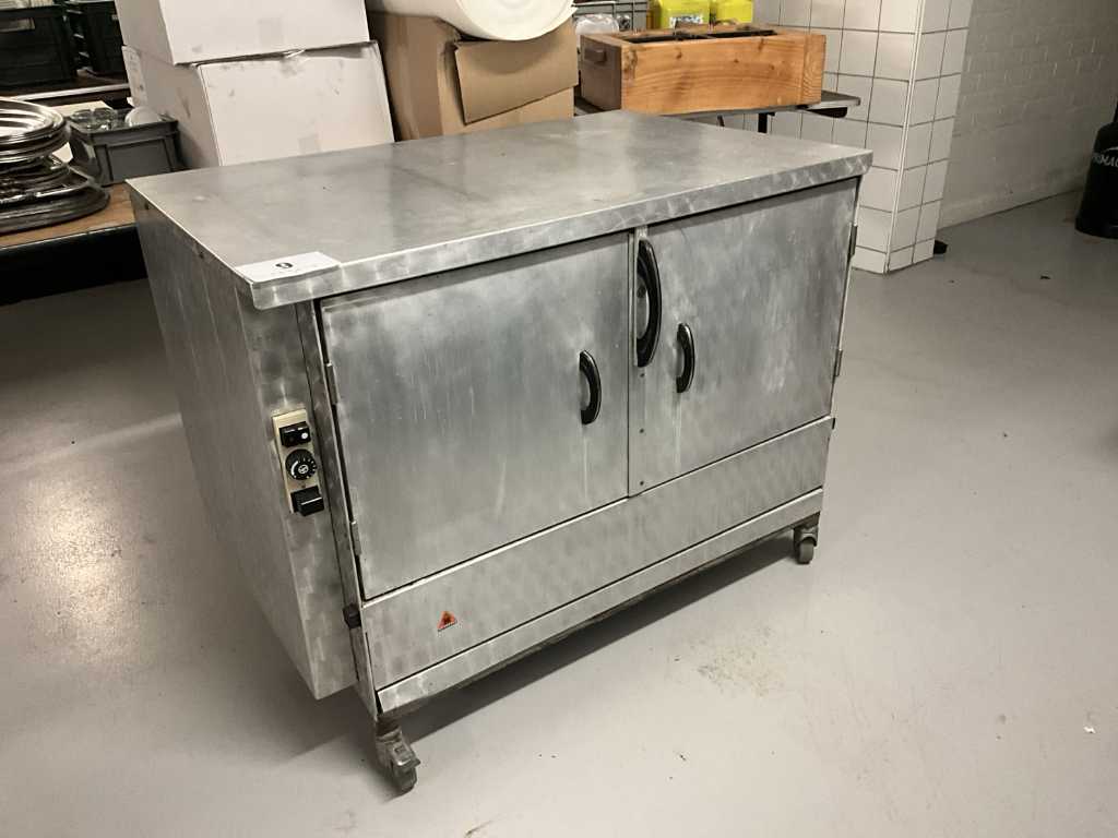 Mobile stainless steel warming cabinet HANNOSSET 57M/01