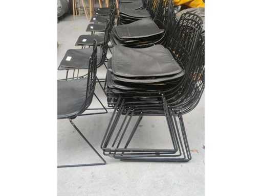 8x chair black + cushions