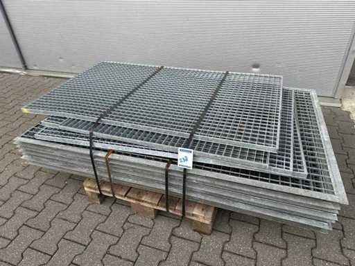 pallet misto Pavimento a listelli in acciaio 1178x1150mm (13x)