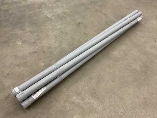 Tube d’extension pour gaz de combustion Burgerhout Twinlife 60x2000mm PP (7x)