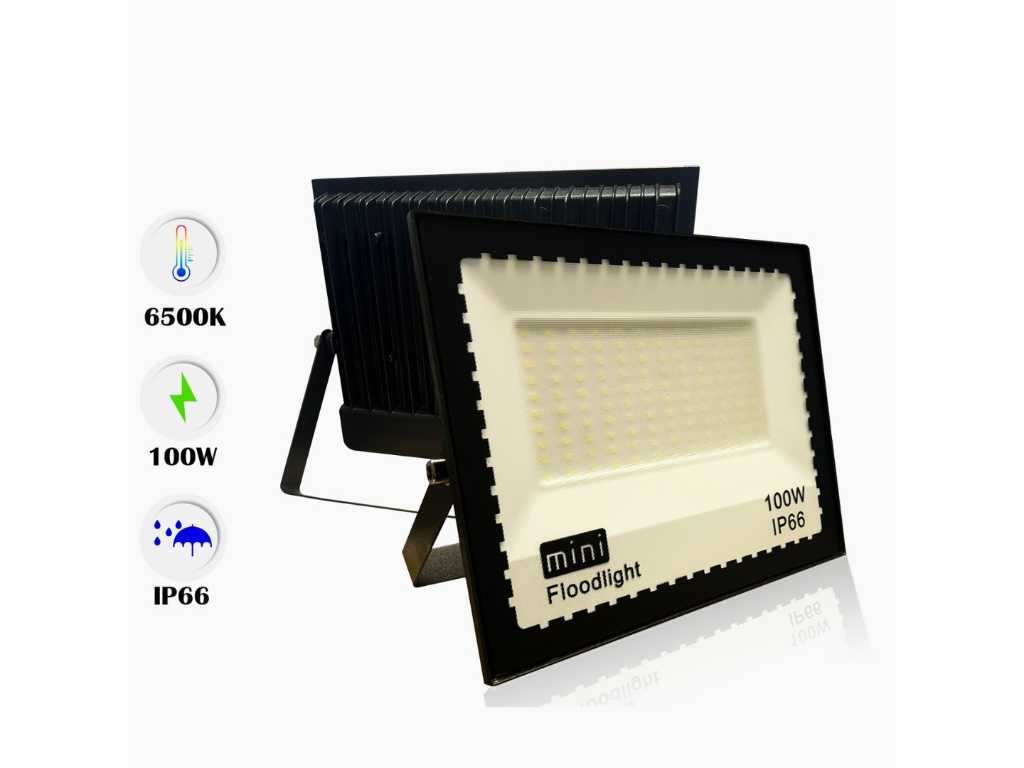 20 x LED Floodlight 100W MINI SMD - 6500K cold white