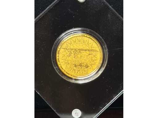 Leggende in Oro | 100 franchi CFA Niger 999 oro finito 1/500oz | Spirito di St. Louis