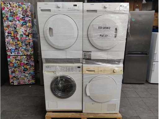 Molte lavatrici e asciugatrici, 4 pezzi, AEG/Miele/Bosch, resi