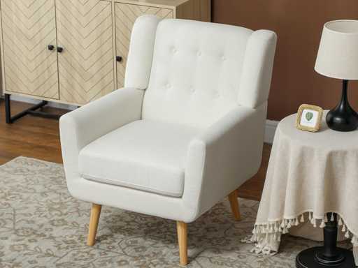 Fauteuil de salon Fauteuil à oreilles rembourré