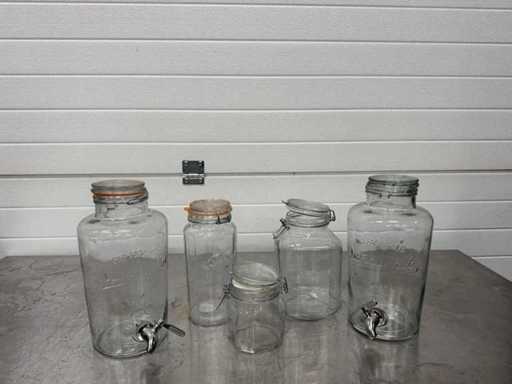 Various decorative bottles