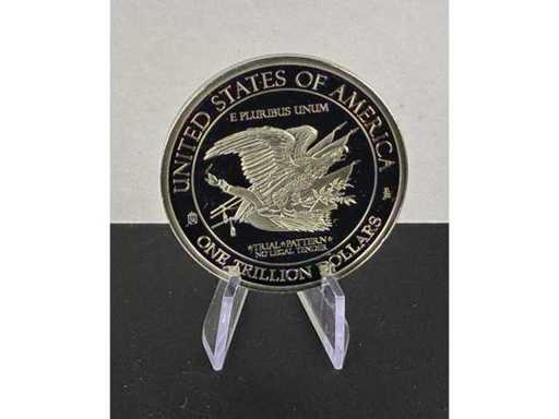 Sammlermedaille One Trillion Dollars USA Liberty Eagle Proof