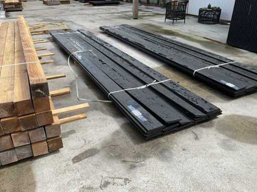 Svedese dipinto di nero 195x18x5100 mm (16x)