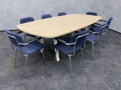 Vitra Joyn/Gispen - set conferenza di design per 8 persone 240x120