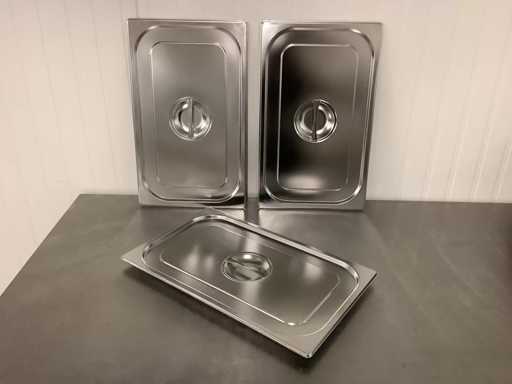 Vogue - RVS Gastronorm Deksel GN 1/1 (10x)