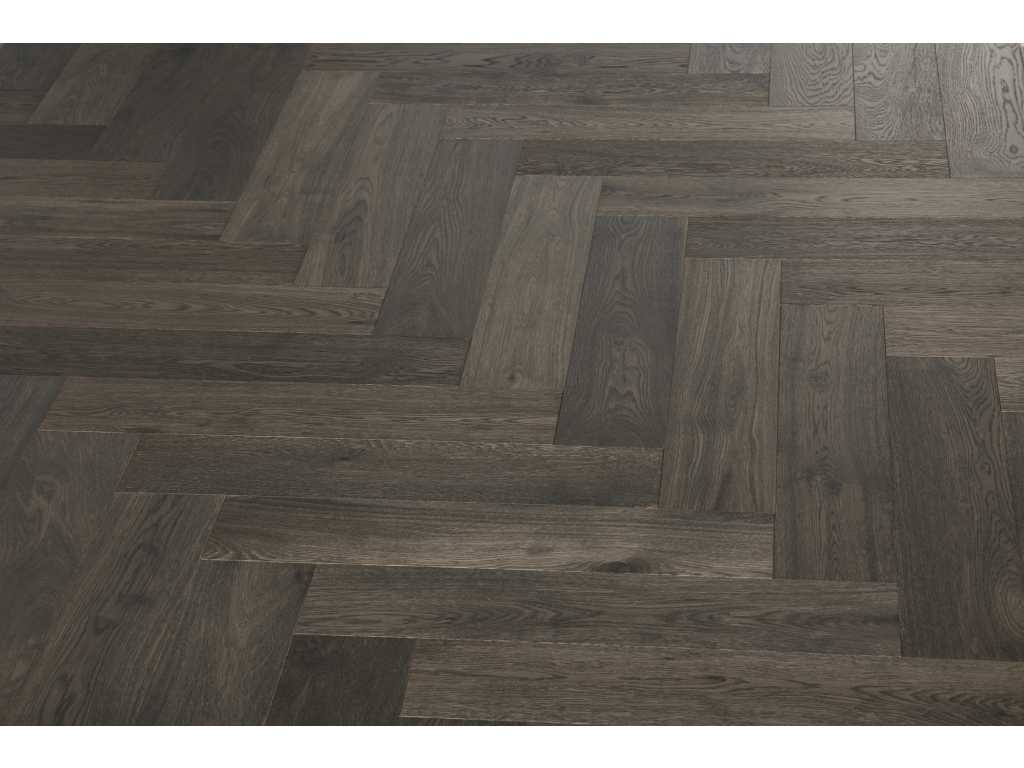 54 m2 Oak multi-layer herringbone parquet floor MACP