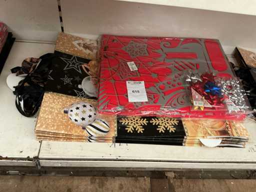 Party Weihnachten, Tragetaschen+Dekoration.