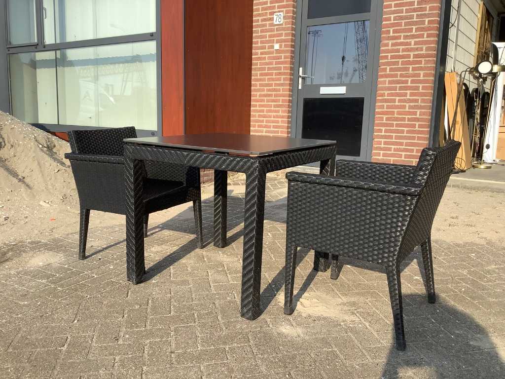 M4 Design - Mobili da giardino (2x + tavolo)