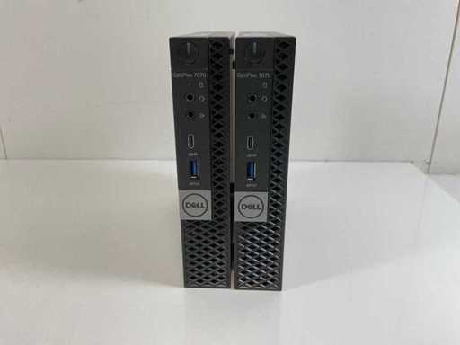 Dell OptiPlex 7070, Core(TM) i7-9700T, 16 GB RAM(2x 8GB), 256 GB NVMe Mini Desktops (2x)