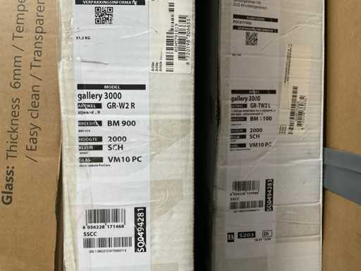 Sealskin Gallery 3000 Douchecabine mat zwart