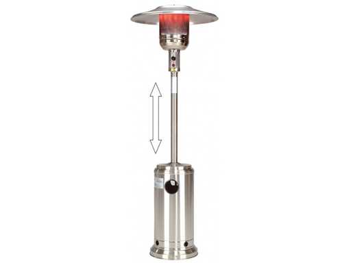 Burny YBT-01 Chauffage de terrasse en acier inoxydable (6x)