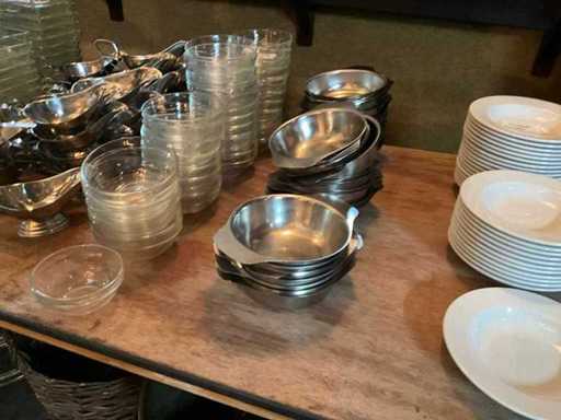 Rvs groenteschaaltjes (38x)