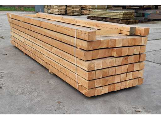 57x Douglas geschaafde balken 110 x 110 mm, lengte 400cm 