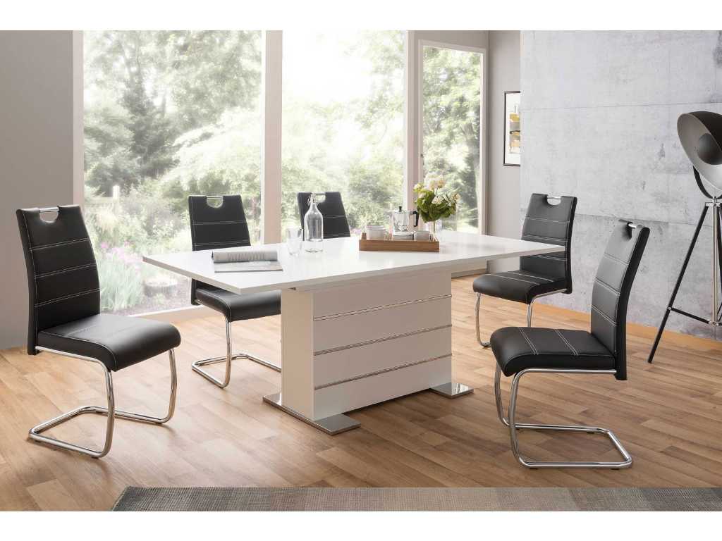 Table extensible blanche