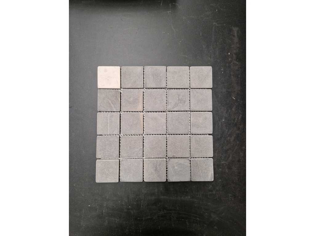10m2 - 5.8x5.8 mix grigio-crema - 30x30cm