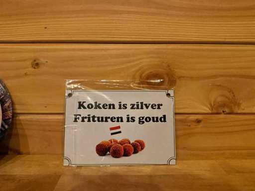 Metal advertising sign 20x15cm