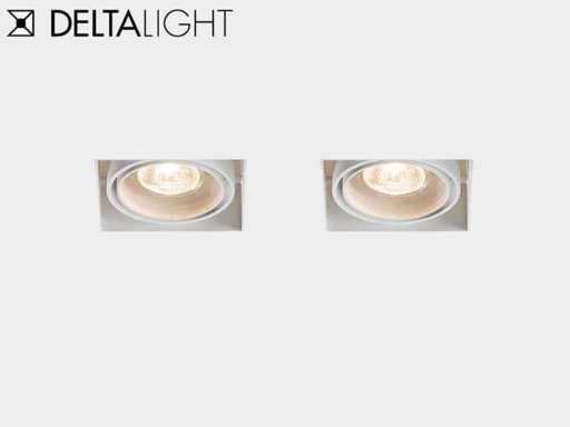 24 x Deltalight Single Minigrid in trimless wit