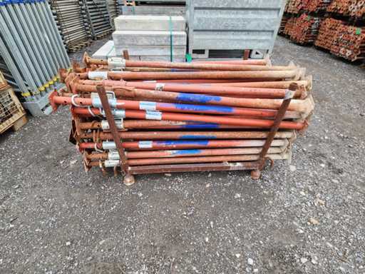 Schake props 1.80–3.00 m – 70 pieces on pallet – telescopic props / slab props made of steel – tested & ready for use