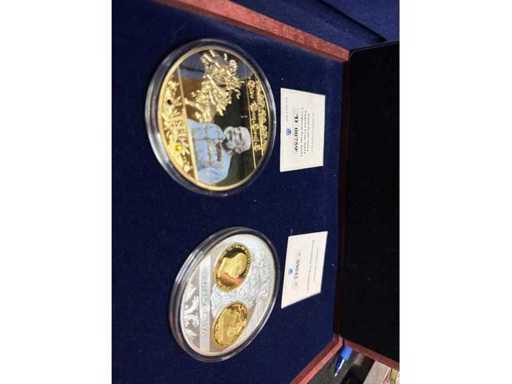 Duo commemorative Duo monete 70mm Svizzera