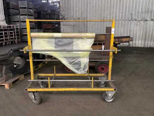 Foil dispenser trolley