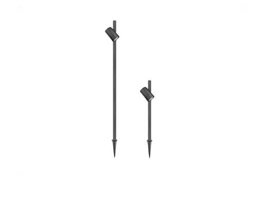Lampe de jardin GU10 à raccorder 60 cm rotative imperméable (4x)