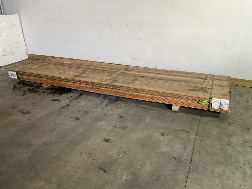 Douglas plank mes -en groef 400x20x2,2 cm (42x)
