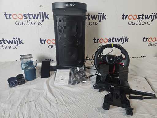 Bluetooth Speaker Sony SRS-XP500 portable + Google Pixel 7 128gb zwart+ Artsound PWR01 blauw+ JBL live 2 pro blauw+ Galaxy Buds pro sm-r191