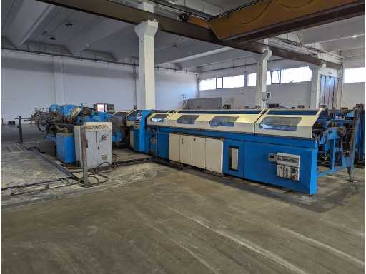 Double tube cutting machine with deburring machine BEWO DCH70