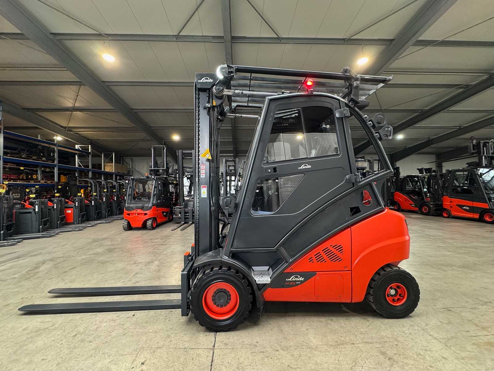 2019 UVV 05/2027 Linde H35T EVO 3,500kg 4th valve gas forklift forklift 14,081 hours