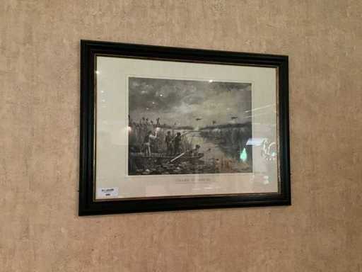 Ingelijste wanddecoratie(4x)