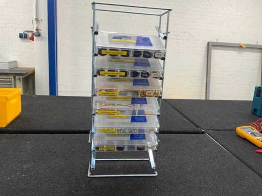 Ensemble d’anneaux Fabory 6 pièces avec support