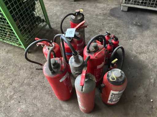 Diverse brandblussers (15x)