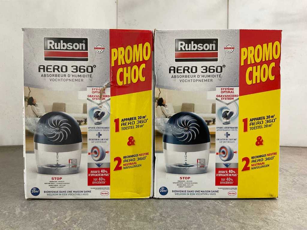 Rubson - Aero 360° tab set - Air purifier with refill