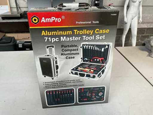 Ampro 71-teilige Einkaufswagen-Werkzeugkoffer