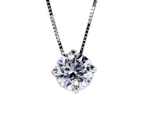 Pendentif solitaire de luxe en diamant naturel 0,91 carat