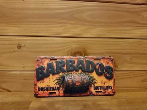 Metal advertising sign 40x10cm