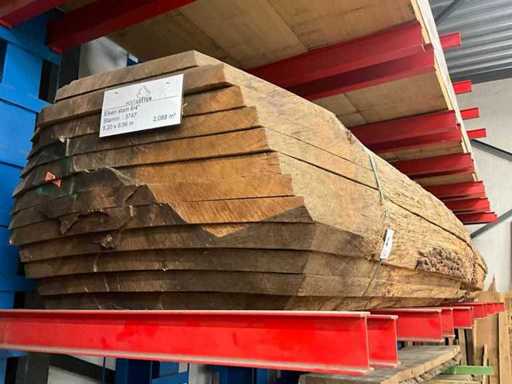 2.088 m³ Eichenplanken