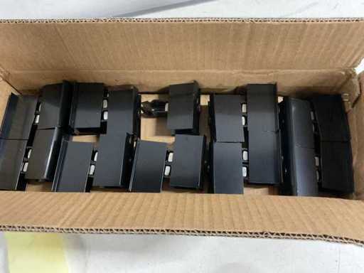 aluminium middelklem voor montage zonnepanelen (100x)