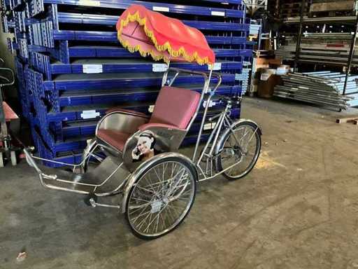 Rickshaw Cargo rower ze stali nierdzewnej
