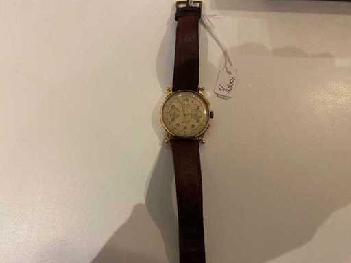 1970 JAVIL CHRONOGRAPHE SUISSE montre bracelet chronographe en or 18K (750 millièmes)