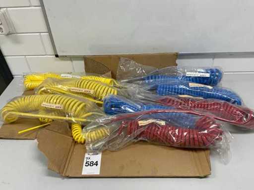 Luchtslang met koppelingen (9x)